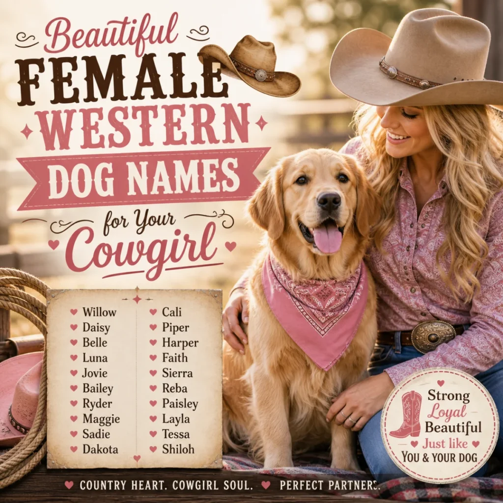 Beautiful Female Western Dog Names for Your Cowgirl