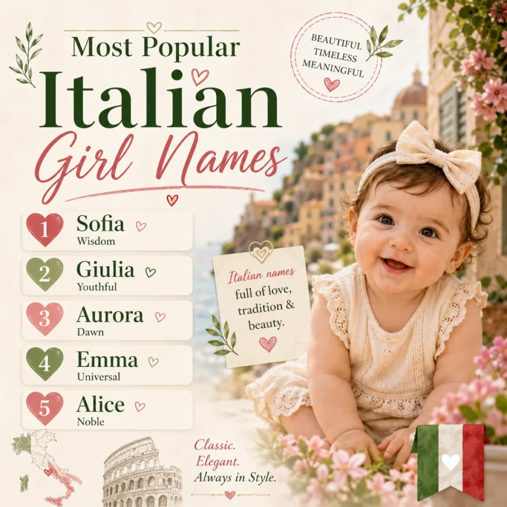 Most Popular Italian Girl Names
