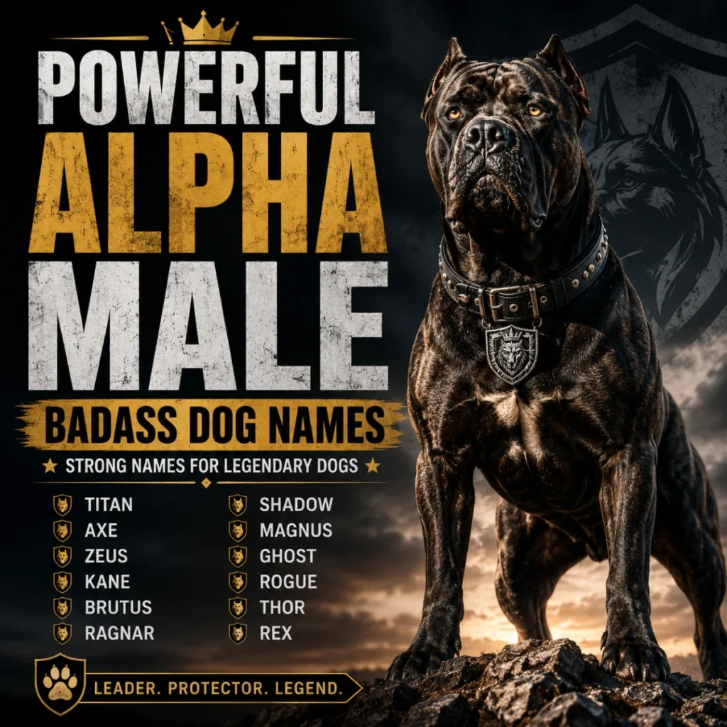 Powerful Alpha Male Badass Dog Names