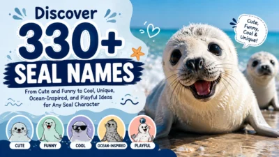 330+ seal names with cute, funny, cool, and ocean-inspired seal characters by the sea