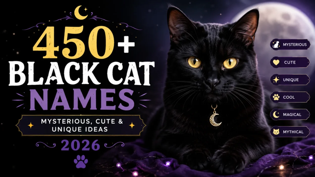 450+ black cat names with mysterious, cute, unique, magical, and mythical ideas for 2026