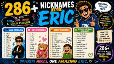 286+ nicknames for Eric with cool, cute, funny, and personal ideas for every personality