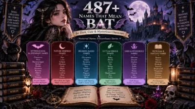 487+ names that mean bat for dark, cute, mysterious, nocturnal, and fantasy characters