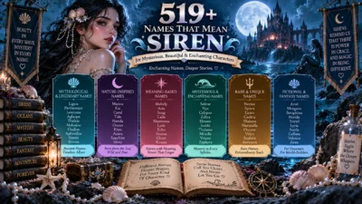 519+ names that mean siren for mysterious, beautiful, enchanting, and fantasy characters
