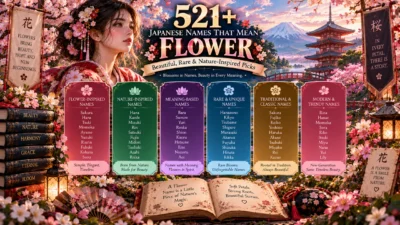 521+ Japanese names that mean flower for beautiful, rare, nature-inspired, and elegant characters