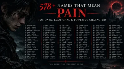 578+ names that mean pain for dark, emotional, and powerful characters