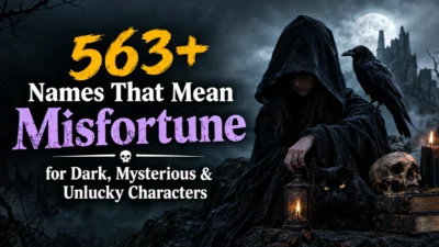 563+ names that mean misfortune for dark, mysterious, and unlucky characters